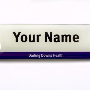 Darling Downs Health 'East Read' NAME BADGE (name only)