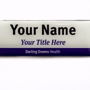 Darling Downs Health 'East Read' NAME BADGE (with title)