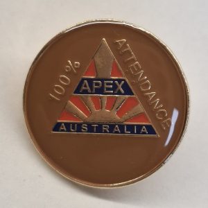 Apex - Club 100% Attendance Lapel Pin