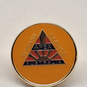 Apex - Club 10 Year Service Lapel Pin