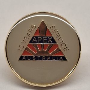 Apex - Club 15 Year Service Lapel Pin