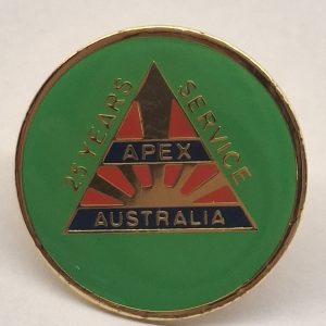 Apex - Club 25 Year Service Lapel Pin