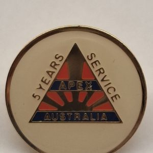 Apex - Club 5 Year Service Lapel Pin