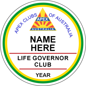 APEX - Club Life Governor Badge