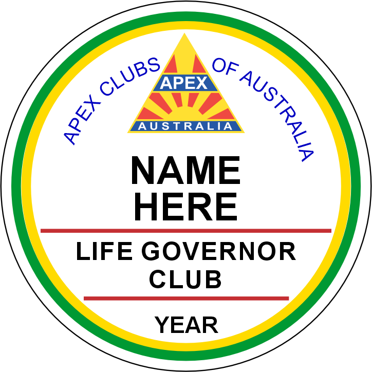 APEX - Club Life Governor Badge