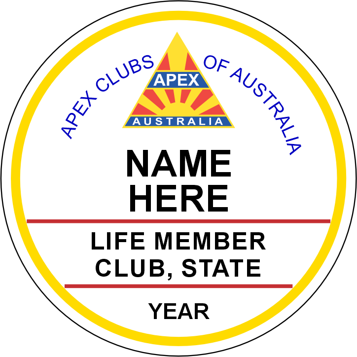 APEX - Club Life Member Badge