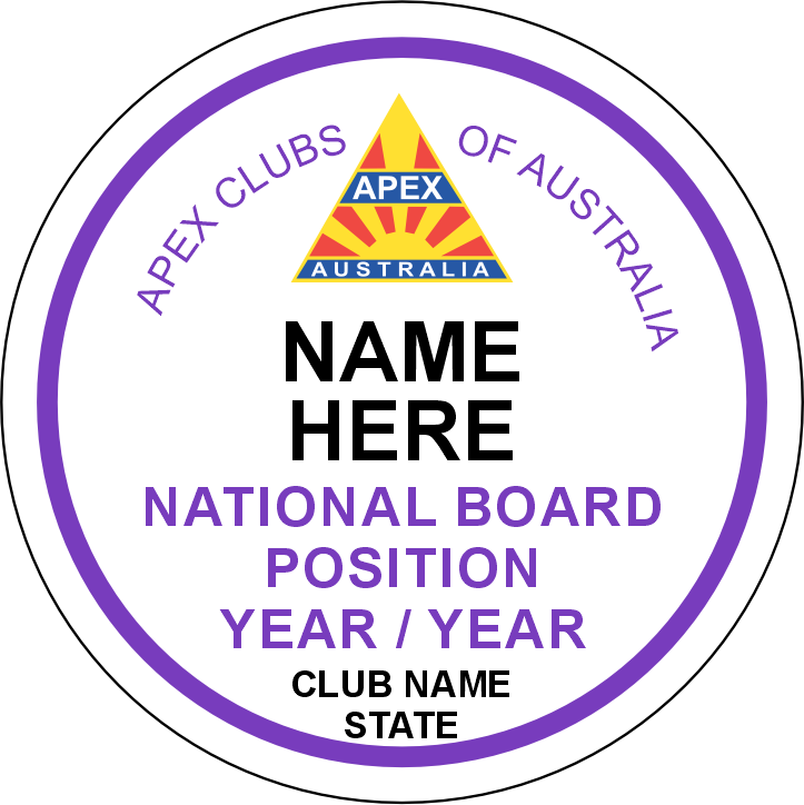APEX - Club National Board Badge