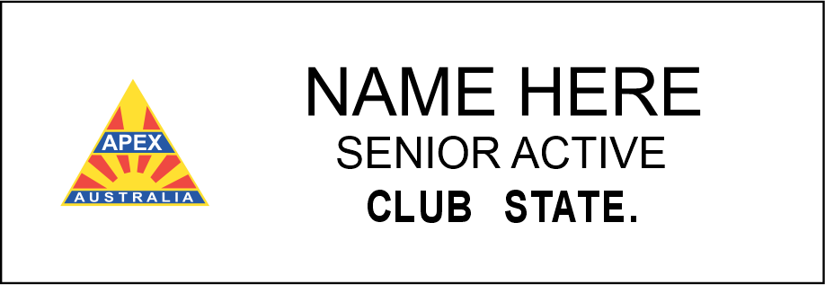 APEX - Club Partner Badge - Senior Active