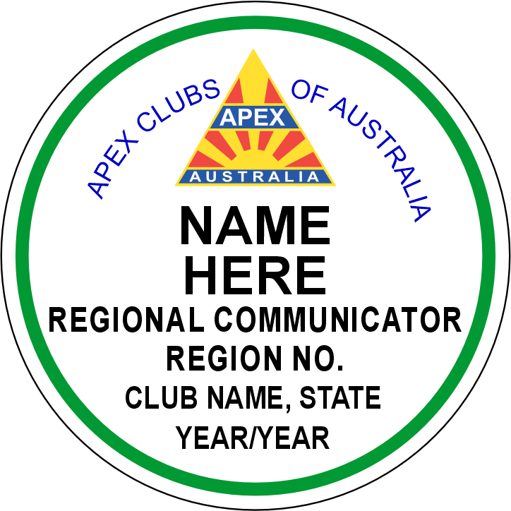 APEX - Club Regional Communicator Badge